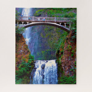 Jigsaws Multnomah Falls Columbia River. Jigsaw Puzzle