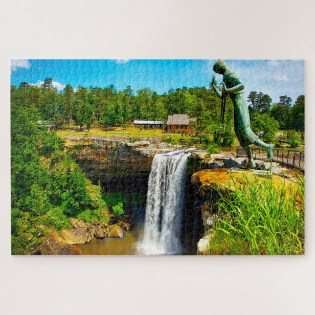 Jigsaws Noccaulula Falls Alabama. Jigsaw Puzzle (Horizontal)