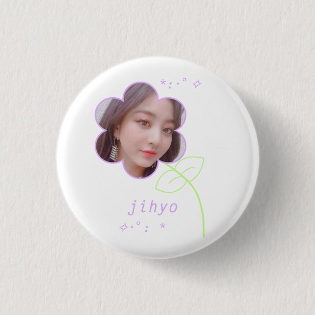Jihyo Kpop Twice Cute Teen Aesthetic 1 Inch Round Button (Front)
