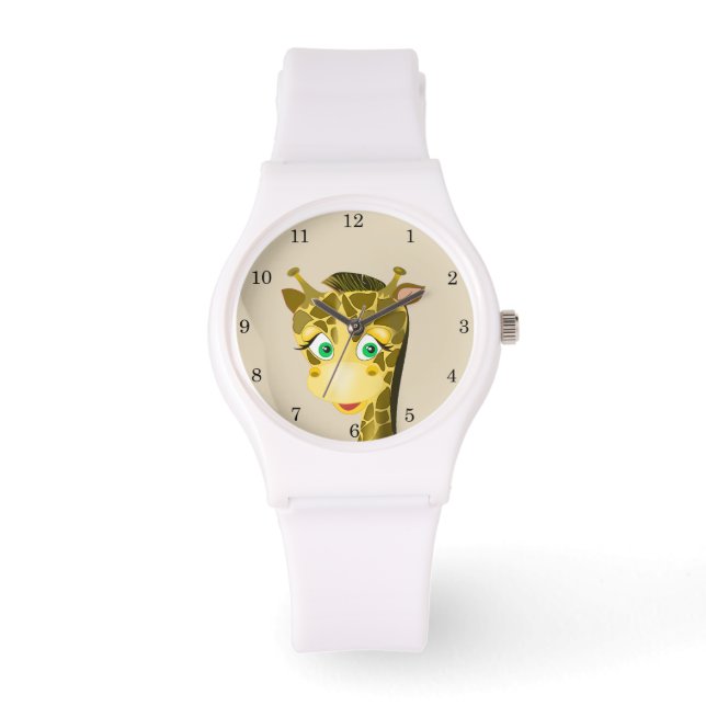 Jiji 1 - Montre de silice blanche sportive pour fe (Recto)