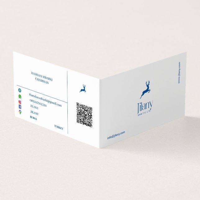 JILANY  FOLDED  Business Card (Outside)
