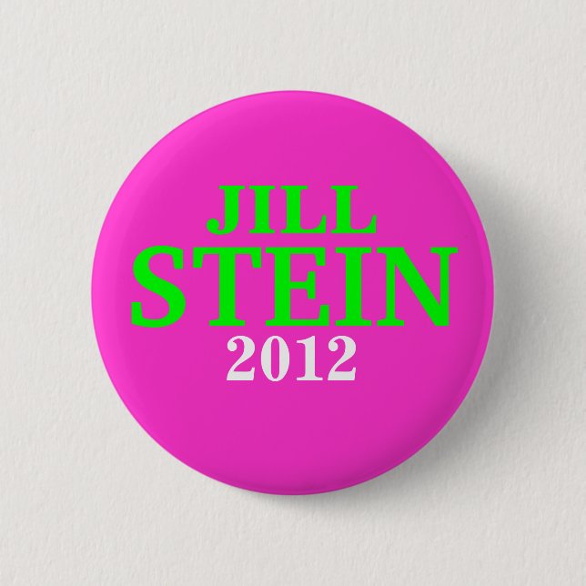 Jill Stein 2012 button pink (Front)