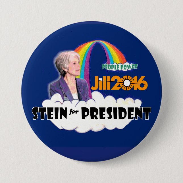 Jill Stein 2016 for President 3 Inch Round Button (Front)