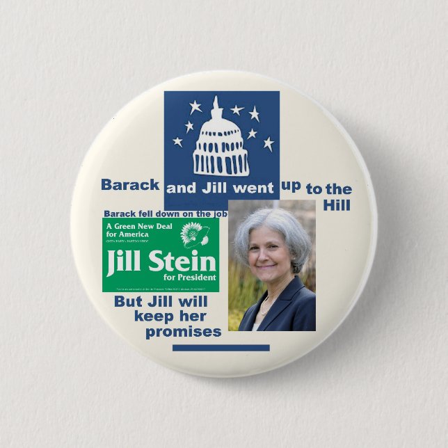 Jill Stein for President 2012 2 Inch Round Button (Front)