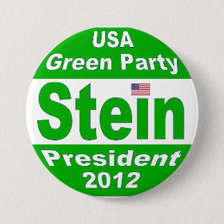 Jill Stein for President 2012 Green Party 3 Inch Round Button