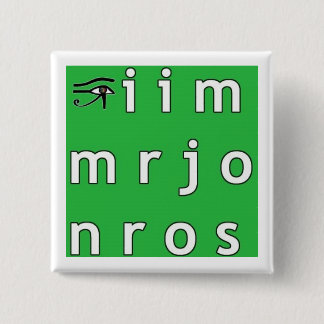 Jim Morrison Anagram Button