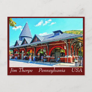 Jim Thorpe Pa. 21 Postcard
