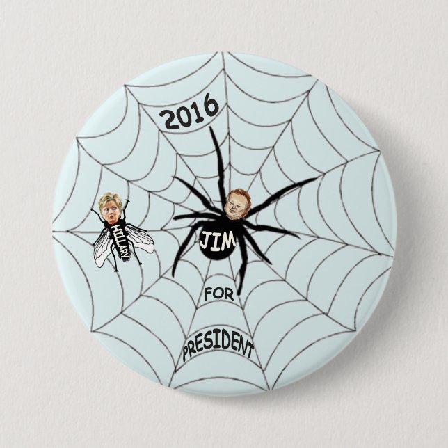 Jim Webb President in 2016 3 Inch Round Button (Front)