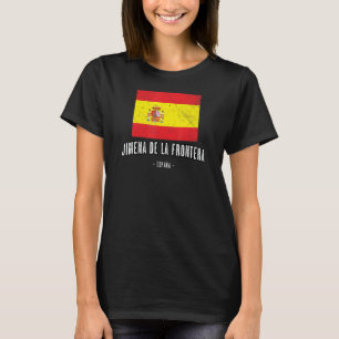 Jimena De La Frontera Spain Es Flag City  Bandera  T-Shirt