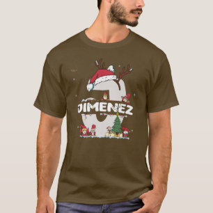 Jimenez Christmasw Jimenez Name for funny Xmas T-Shirt