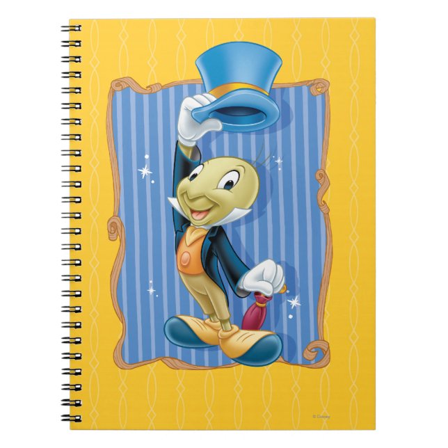 Jiminy Cricket Lifting His Hat Notebook (Front)