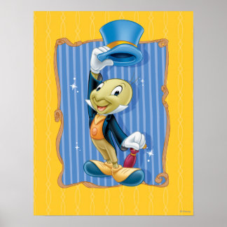 Jiminy Cricket Lifting His Hat Poster