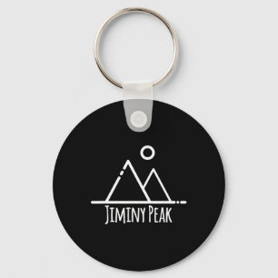 Jiminy Peak Mountain Machusetts Ski Skiing Rustic  Keychain