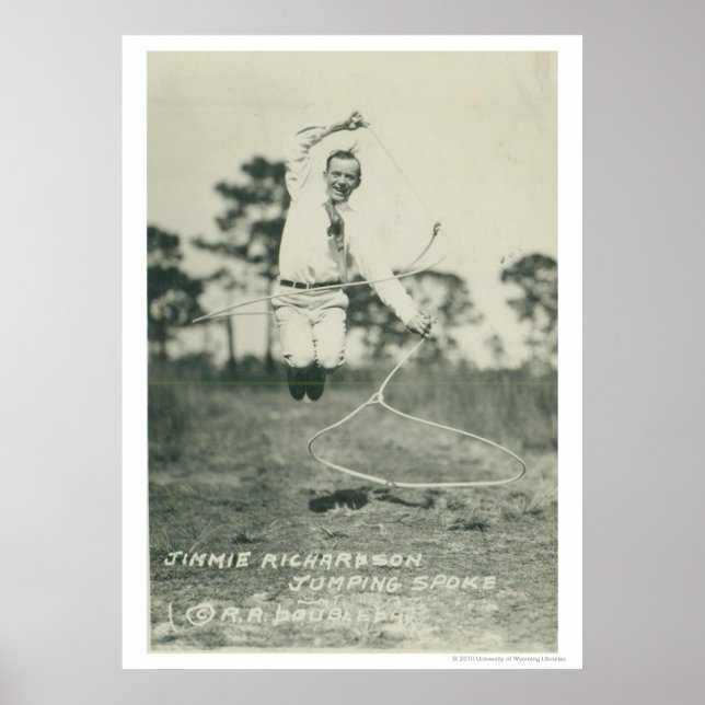 Jimmie Richardson jumping spoke. Poster (Front)