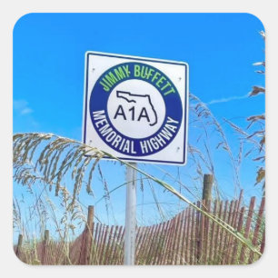 Jimmy Buffett  Square Sticker