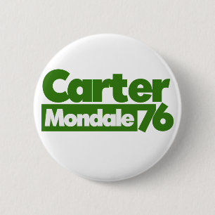 Jimmy Carter 76 Carter Mondale retro Politics 2 Inch Round Button