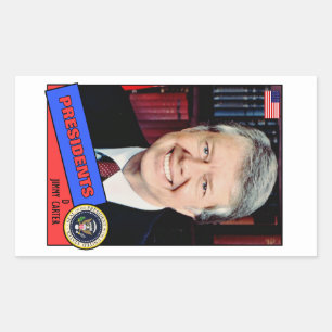 Jimmy Carter Baseball Card Sticker