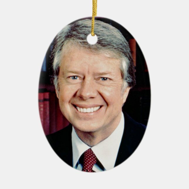 Jimmy Carter Ceramic Ornament (Front)