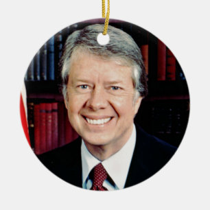 Jimmy Carter Ceramic Ornament