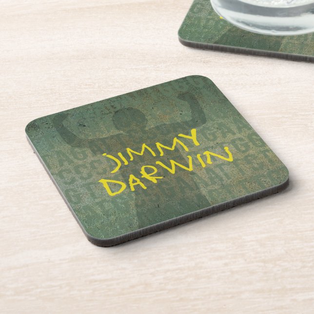 Jimmy Darwin Book Cover Coaster (Left Side)