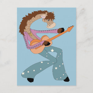 Jimmy Giraffe's Guitar Postcard
