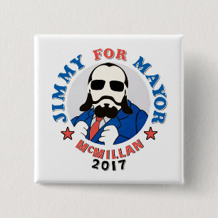 Jimmy McMillan 2017 2 Inch Square Button