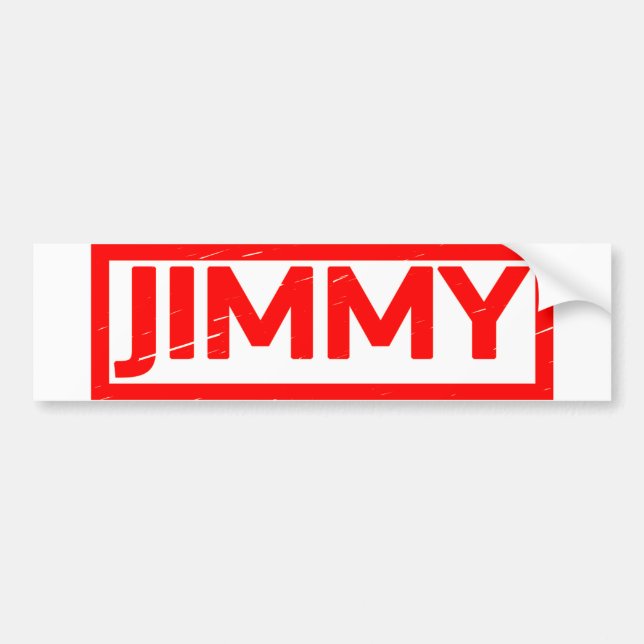 Jimmy Stamp Bumper Sticker (Front)