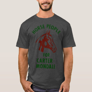 Jimmy ter Retro Political Campaign Button Horse Pe T-Shirt