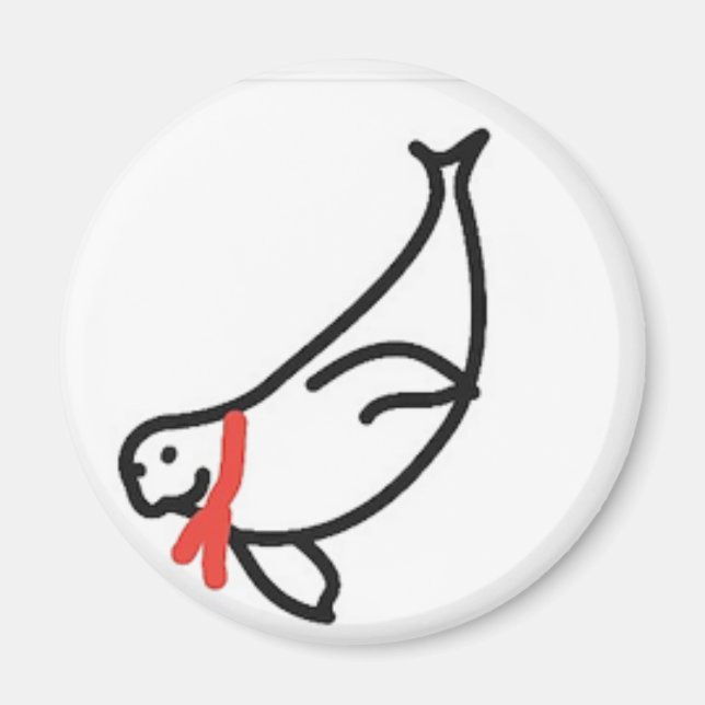 jimmy wimmy himmy the seal magnet (Front)