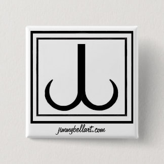 jimmybellart.com JB SYMBOL 2 Inch Square Button