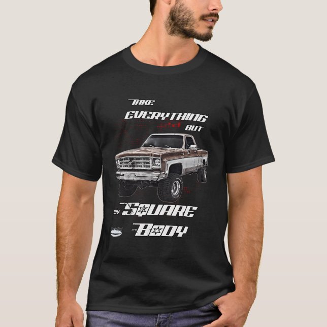 Jimmysquarebody Trucksuburbanblazersilveradok5Long T-Shirt (Front)