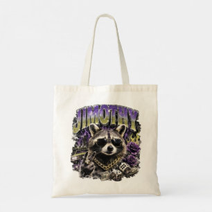 Jimothy Cool Raccoon Urban Streetwear Tote Bag