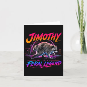 Jimothy Fvibesl Legend Seattle Wa Raccoon Card