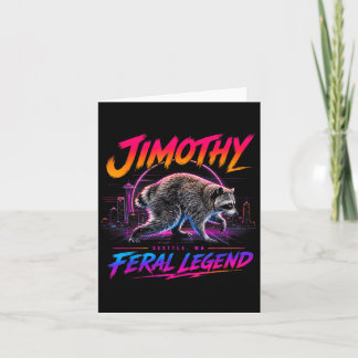 Jimothy Fvibesl Legend Seattle Wa Raccoon Card