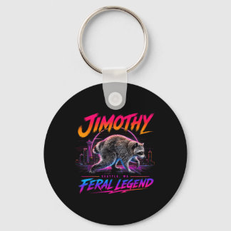 Jimothy Fvibesl Legend Seattle Wa Raccoon Keychain