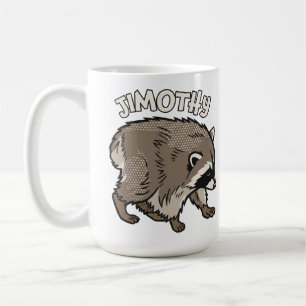 Jimothy Raccoon Comic Style Animal Coffee Mug