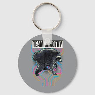 Jimothy Raccoon Funny Trash Panda Team Jimothy Keychain