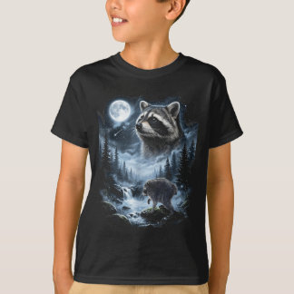 Jimothy Raccoon Howling At The Moon T-Shirt