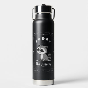 Jimothy Raccoon Tarot Inspiration Cute Funny Viral Water Bottle