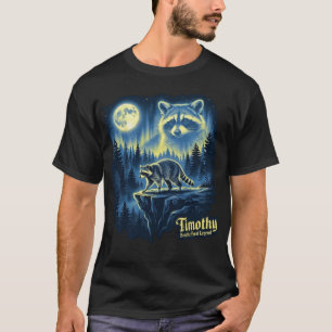 Jimothy Seattle Feral Legend Raccoon Moonlight T-Shirt