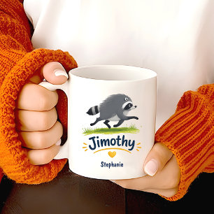 Jimothy Viral Raccoon Funny Trash Panda Wildlife Coffee Mug