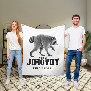 Jimothy Viral Raccoon Funny Trash Panda Wildlife Fleece Blanket