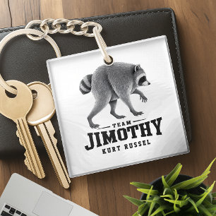 Jimothy Viral Raccoon Funny Trash Panda Wildlife Keychain