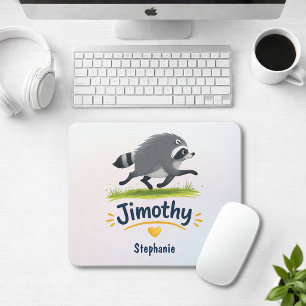 Jimothy Viral Raccoon Funny Trash Panda Wildlife Mouse Pad