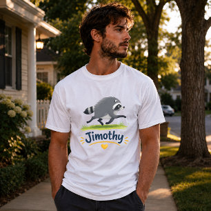Jimothy Viral Raccoon Funny Trash Panda Wildlife T-Shirt