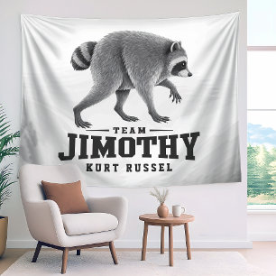 Jimothy Viral Raccoon Funny Trash Panda Wildlife Tapestry