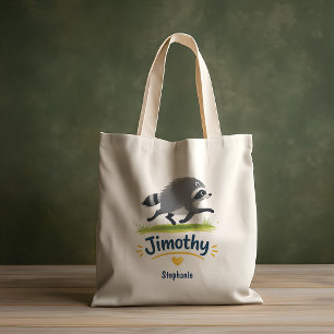 Jimothy Viral Raccoon Funny Trash Panda Wildlife Tote Bag