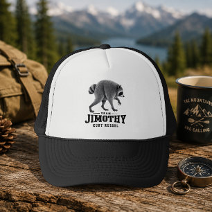 Jimothy Viral Raccoon Funny Trash Panda Wildlife Trucker Hat