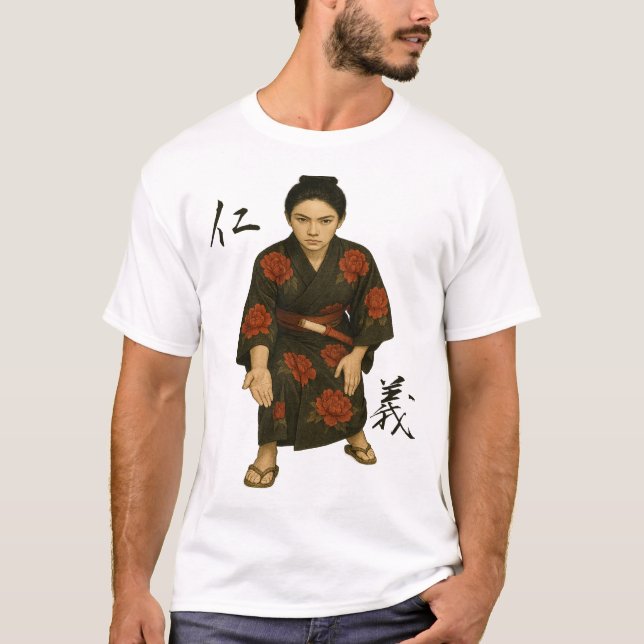 "Jin & Gi　The Code of the Chivalrous" T-Shirt (Front)