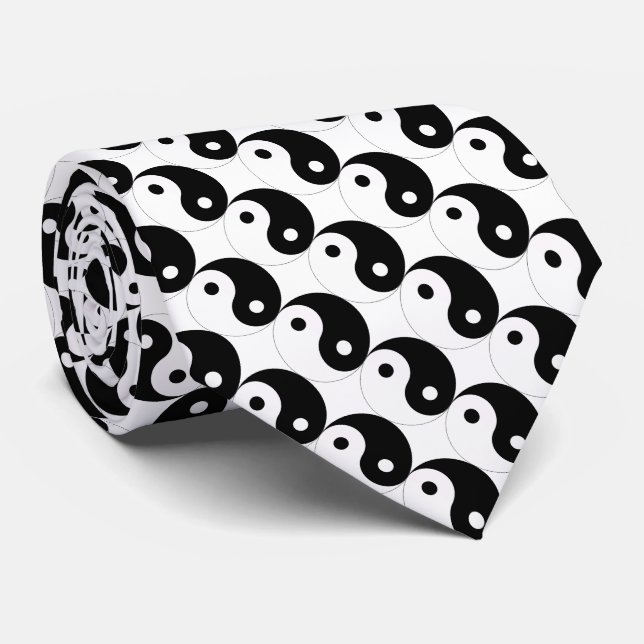 JIN JANG  Black White Tie (Rolled)